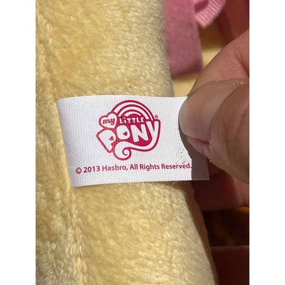 2013 Fluttershy Butterfly Yellow My Little Pony Plush 11" Stuffed Animal Pink - Picture 7 of 8